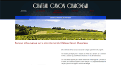Desktop Screenshot of canon-chaigneau.com
